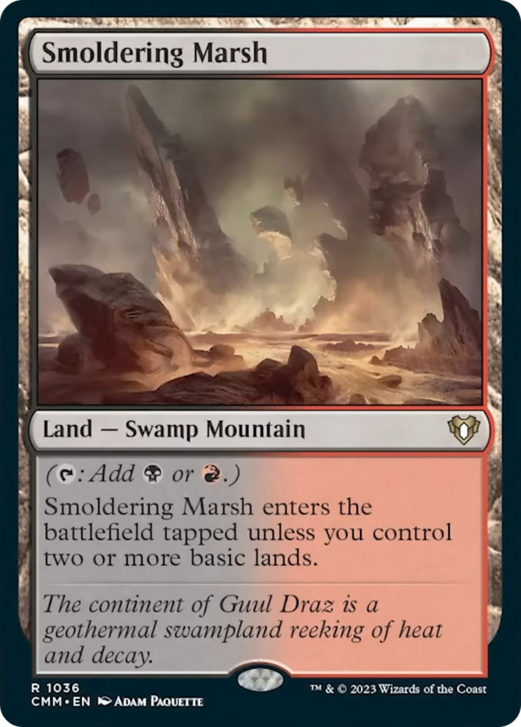 Smoldering Marsh [Commander Masters] MTG Single Magic: The Gathering | Red Claw Gaming