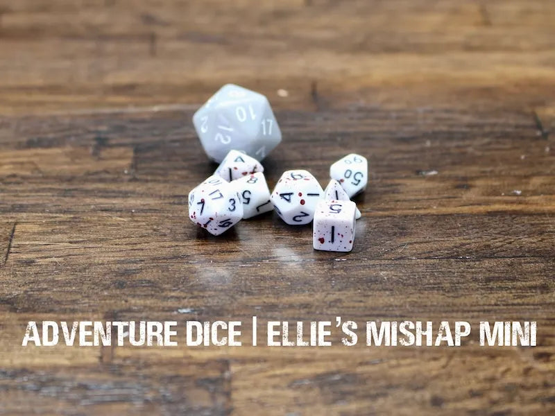 Adventure Dice Ellie's Mishap Mini Dice Set Dice & Counters Adventure Dice | Red Claw Gaming