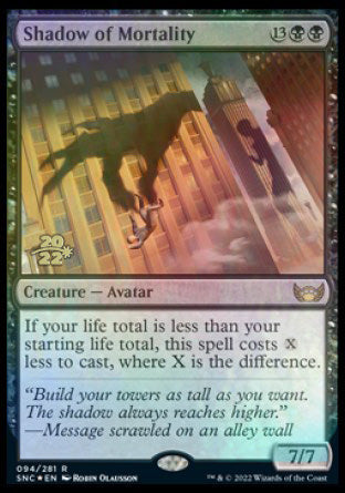 Shadow of Mortality [Streets of New Capenna Prerelease Promos] MTG Single Magic: The Gathering | Red Claw Gaming