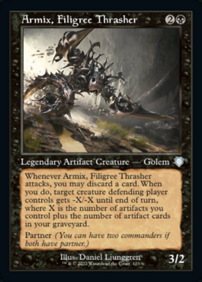 Armix, Filigree Thrasher (Retro) [The Brothers' War Commander] MTG Single Magic: The Gathering | Red Claw Gaming