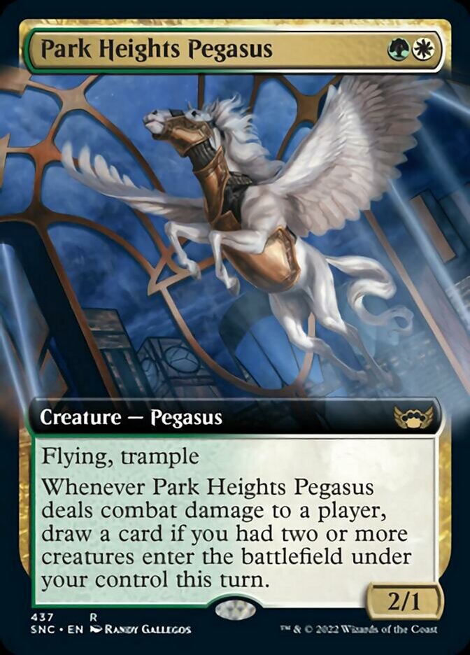 Park Heights Pegasus (Extended Art) [Streets of New Capenna] MTG Single Magic: The Gathering | Red Claw Gaming