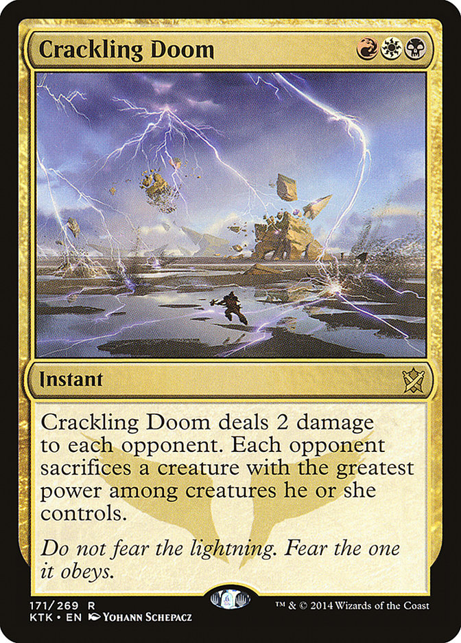 Crackling Doom [Khans of Tarkir] MTG Single Magic: The Gathering | Red Claw Gaming
