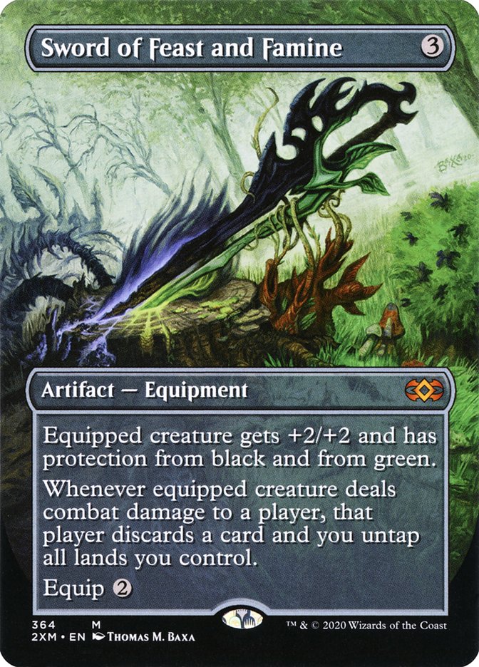 Sword of Feast and Famine (Toppers) [Double Masters] MTG Single Magic: The Gathering | Red Claw Gaming