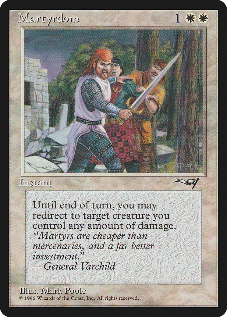 Martyrdom (Sword Drawn) [Alliances] MTG Single Magic: The Gathering | Red Claw Gaming