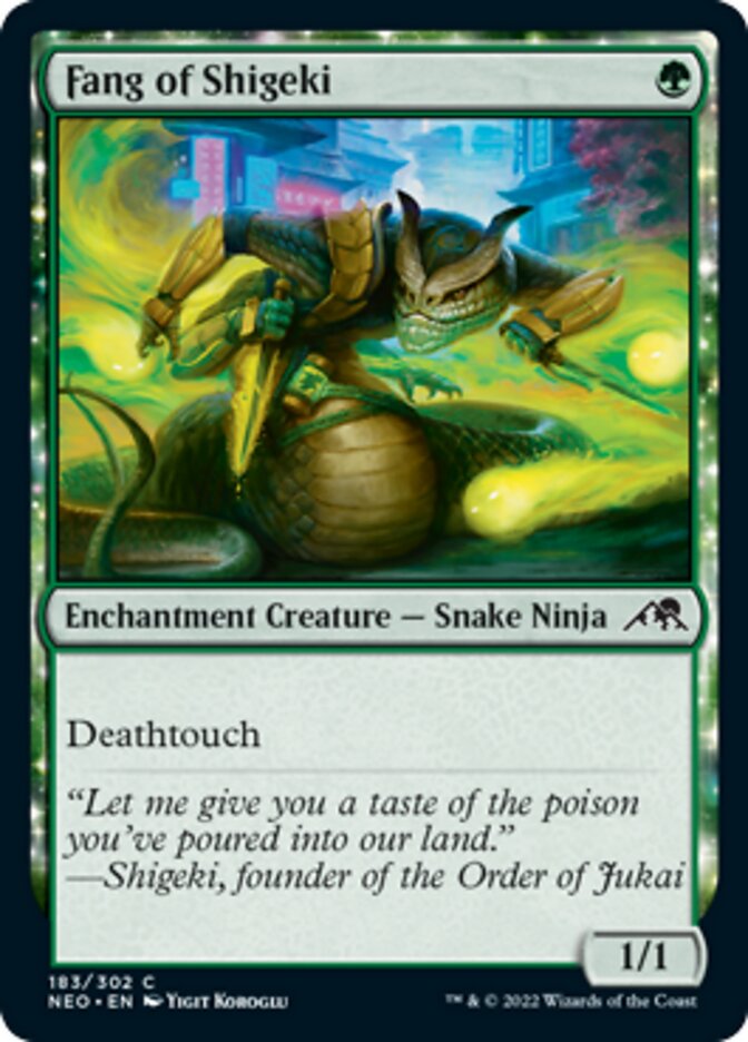 Fang of Shigeki [Kamigawa: Neon Dynasty] MTG Single Magic: The Gathering    | Red Claw Gaming