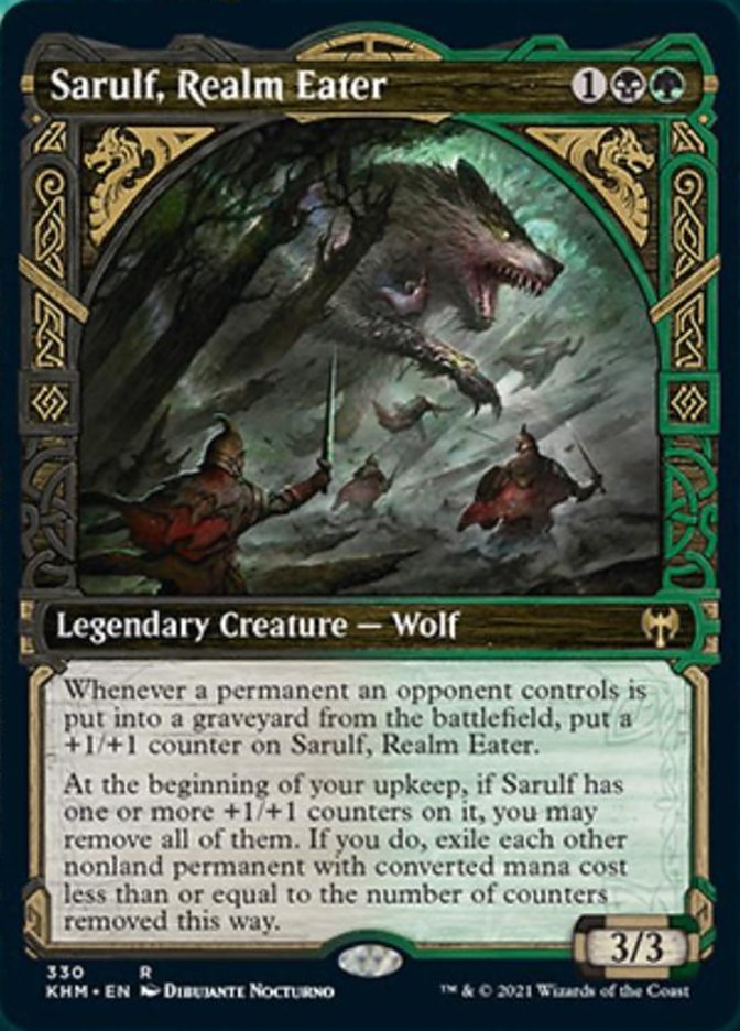 Sarulf, Realm Eater (Showcase) [Kaldheim] MTG Single Magic: The Gathering | Red Claw Gaming