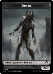Plant (Ripple Foil) // Zombie Double-Sided Token [Modern Horizons 3 Tokens] MTG Single Magic: The Gathering | Red Claw Gaming