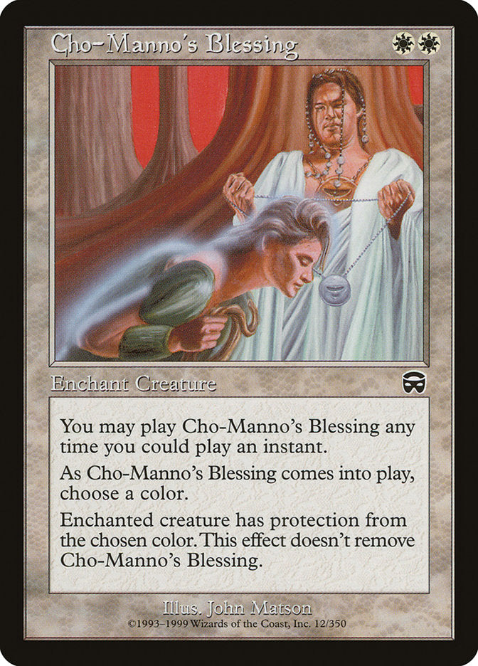 Cho-Manno's Blessing [Mercadian Masques] MTG Single Magic: The Gathering | Red Claw Gaming