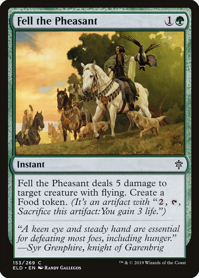 Fell the Pheasant [Throne of Eldraine] MTG Single Magic: The Gathering | Red Claw Gaming