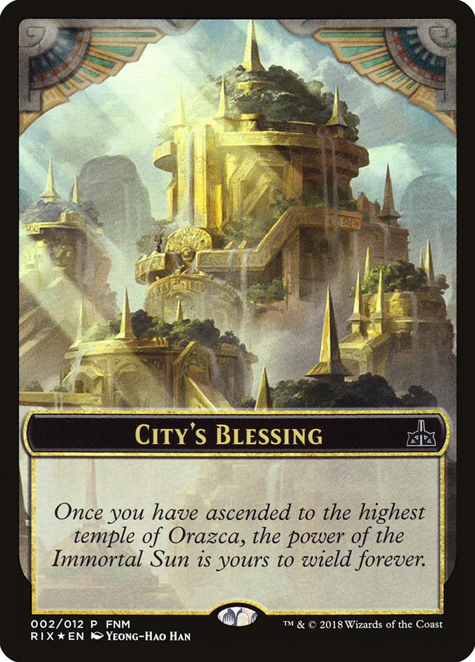 City's Blessing // Elemental Double-Sided Token [Friday Night Magic 2018] MTG Single Magic: The Gathering | Red Claw Gaming