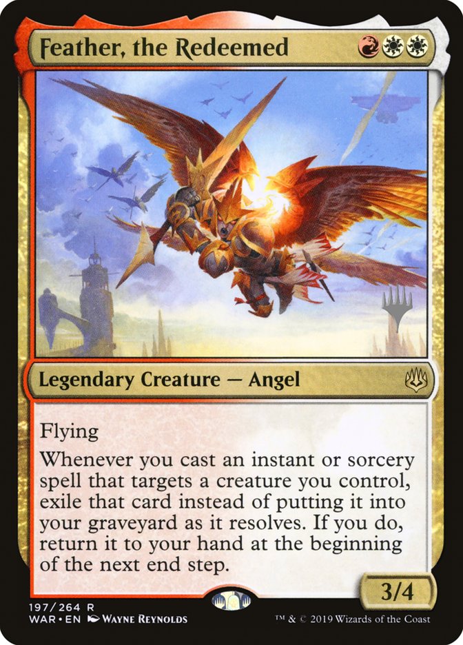 Feather, the Redeemed (Promo Pack) [War of the Spark Promos] MTG Single Magic: The Gathering | Red Claw Gaming