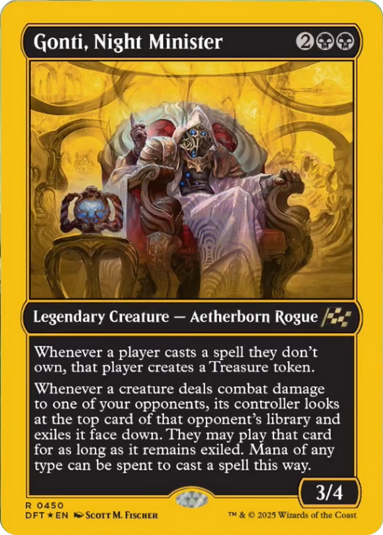 Gonti, Night Minister (First-Place Foil) [Aetherdrift] MTG Single Magic: The Gathering | Red Claw Gaming