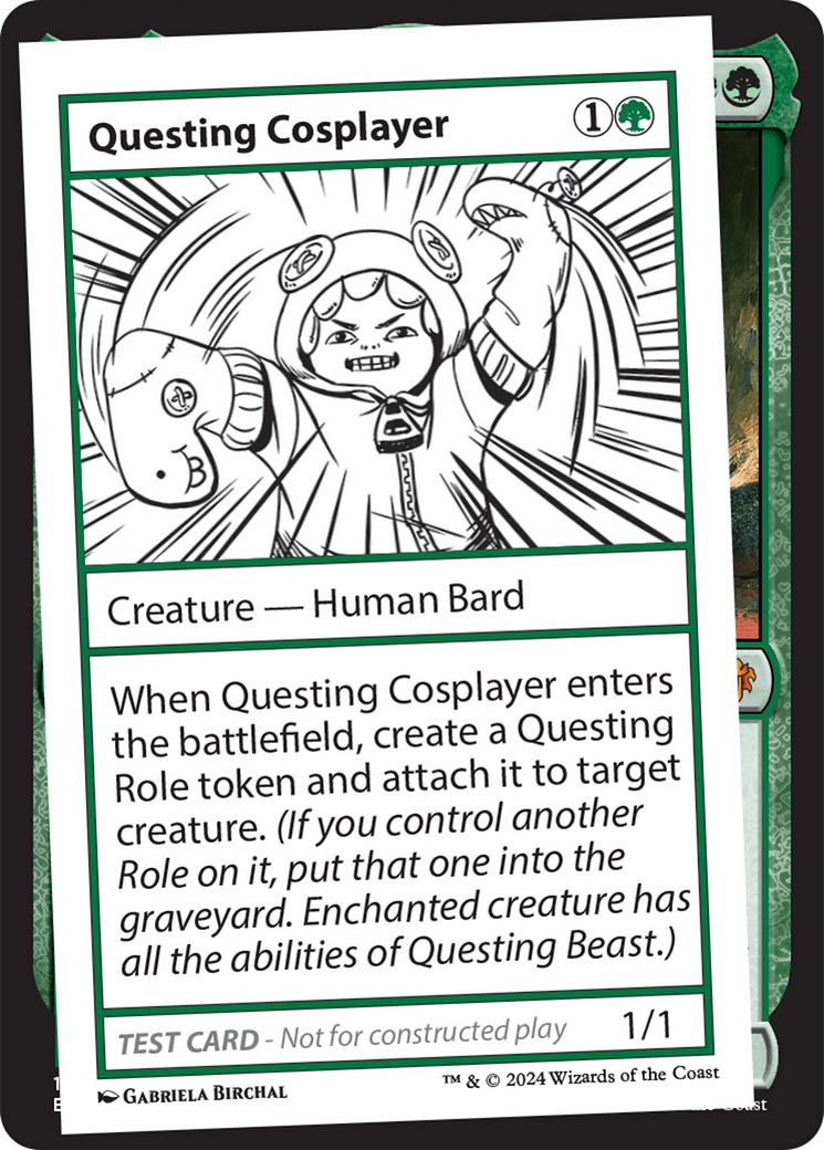 Questing Cosplayer [Mystery Booster 2 Playtest Cards] MTG Single Magic: The Gathering | Red Claw Gaming