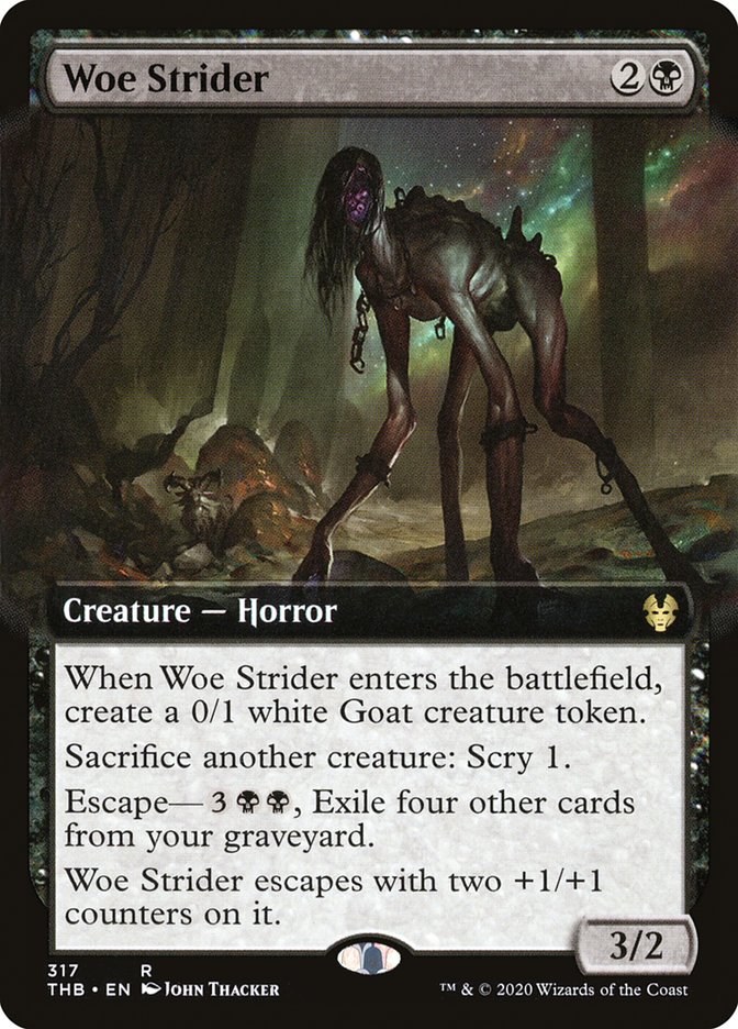 Woe Strider (Extended Art) [Theros Beyond Death] MTG Single Magic: The Gathering | Red Claw Gaming