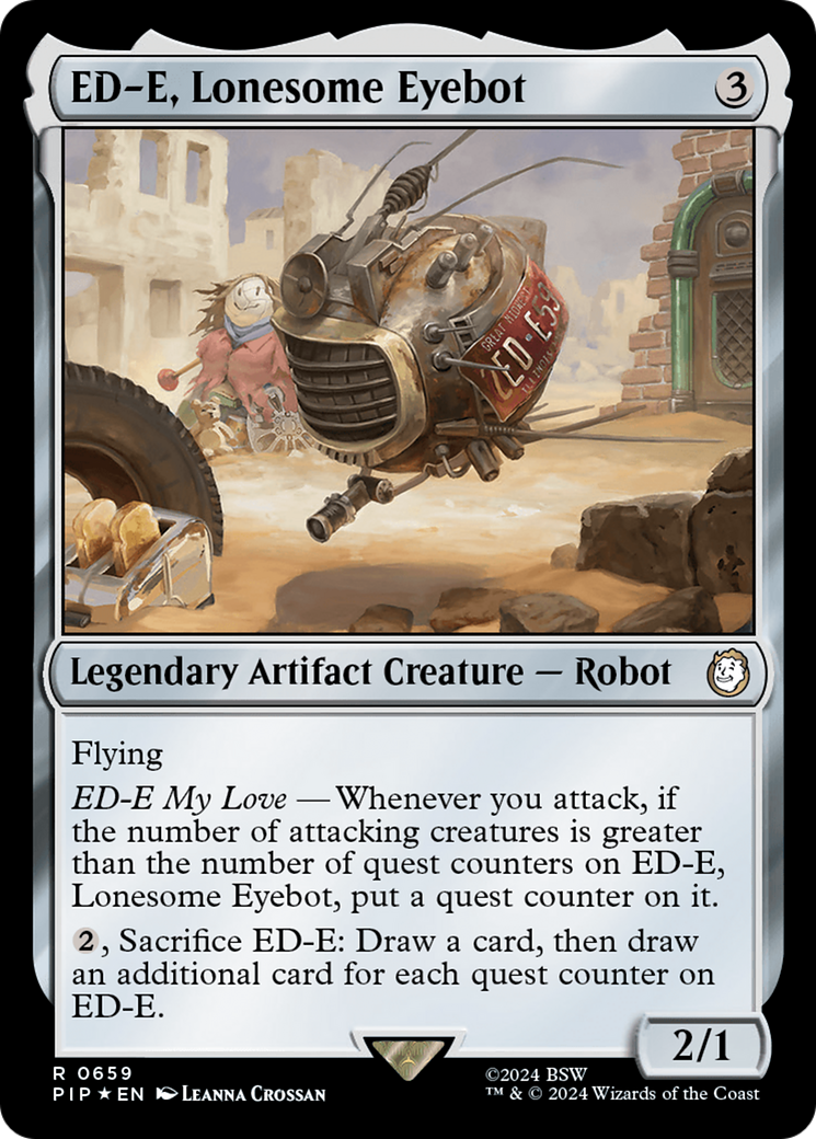 ED-E, Lonesome Eyebot (Surge Foil) [Fallout] MTG Single Magic: The Gathering    | Red Claw Gaming