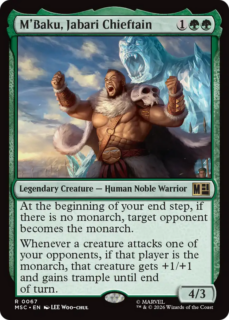 M'Baku, Jabari Chieftain (Surge Foil) [Marvel Super Heroes Commander] | Red Claw Gaming