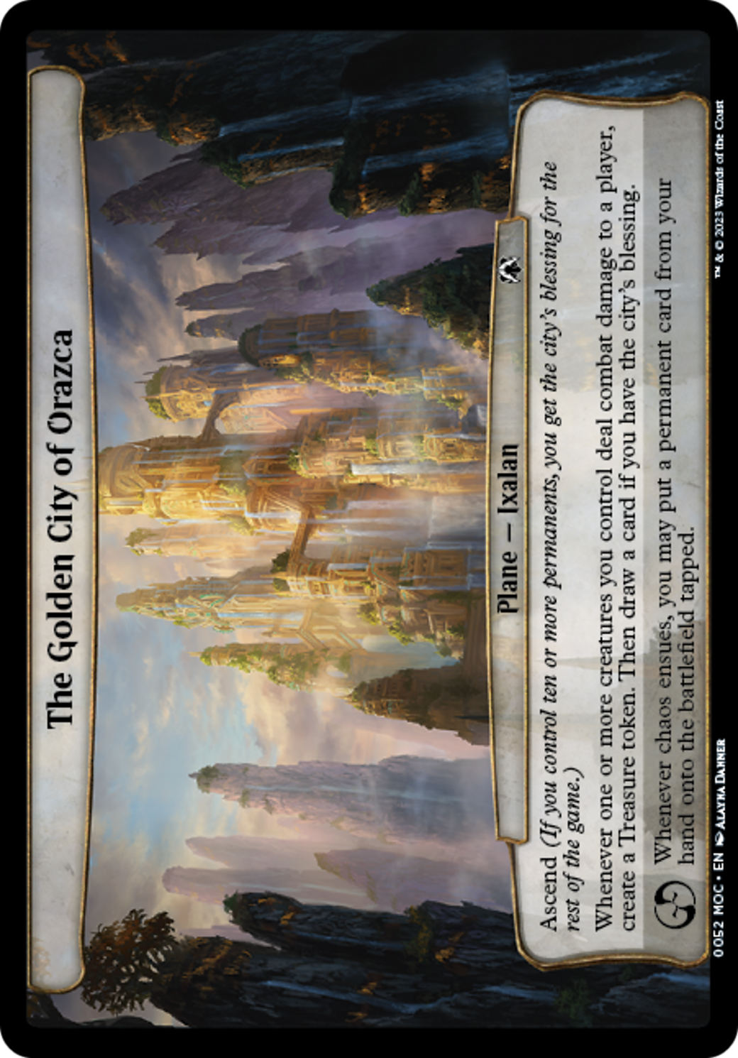 The Golden City of Orazca [March of the Machine Commander] MTG Single Magic: The Gathering | Red Claw Gaming