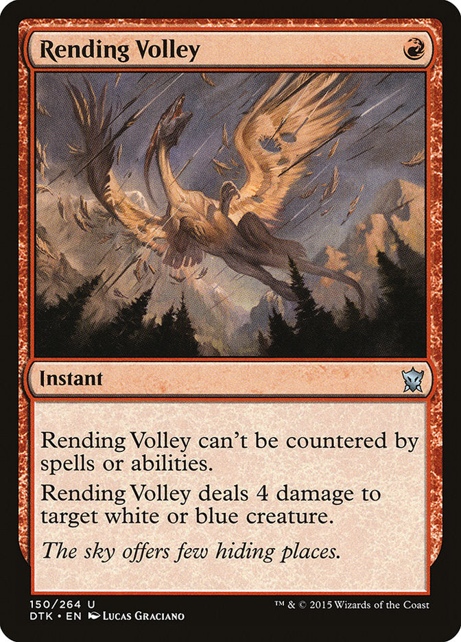 Rending Volley [Dragons of Tarkir] MTG Single Magic: The Gathering | Red Claw Gaming