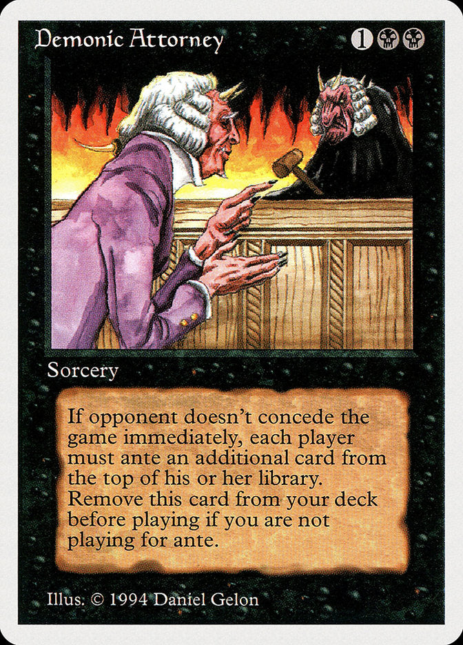 Demonic Attorney [Summer Magic / Edgar] MTG Single Magic: The Gathering | Red Claw Gaming