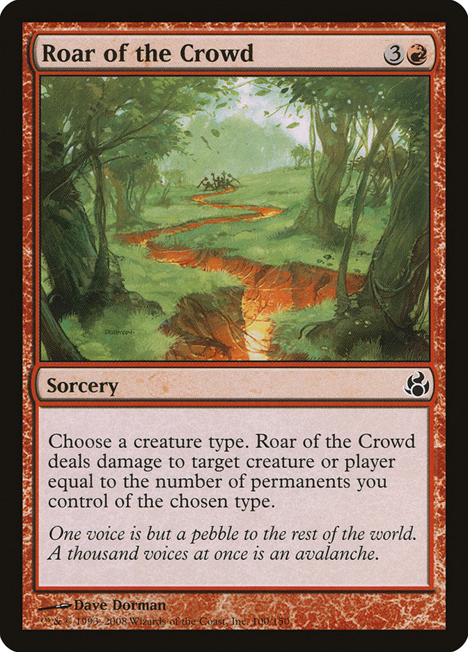 Roar of the Crowd [Morningtide] MTG Single Magic: The Gathering | Red Claw Gaming
