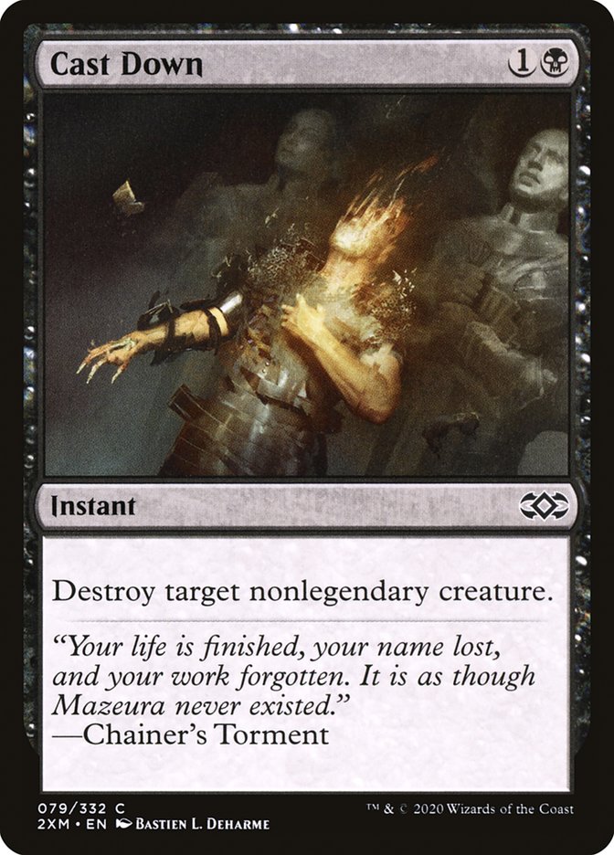 Cast Down [Double Masters] MTG Single Magic: The Gathering | Red Claw Gaming