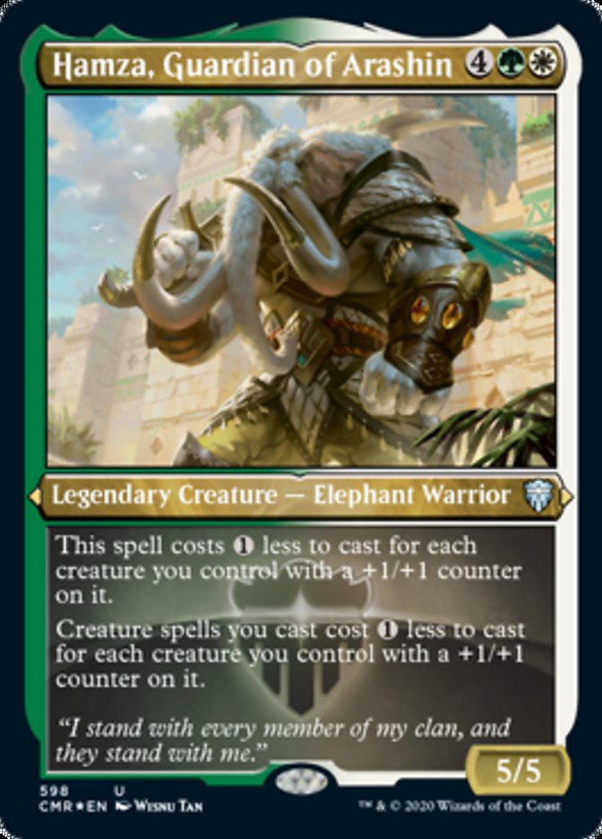 Hamza, Guardian of Arashin (Etched) [Commander Legends] MTG Single Magic: The Gathering | Red Claw Gaming