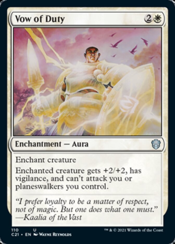 Vow of Duty [Commander 2021] MTG Single Magic: The Gathering | Red Claw Gaming