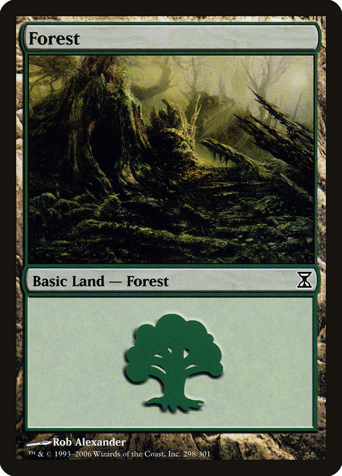 Forest (298) [Time Spiral] MTG Single Magic: The Gathering | Red Claw Gaming