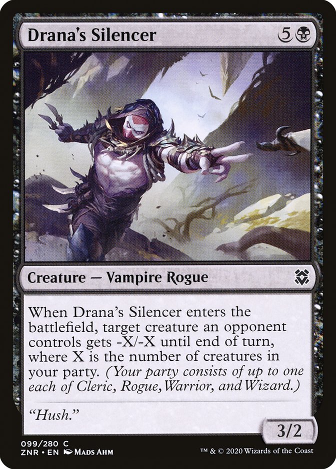 Drana's Silencer [Zendikar Rising] MTG Single Magic: The Gathering | Red Claw Gaming