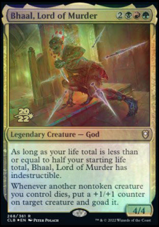 Bhaal, Lord of Murder [Commander Legends: Battle for Baldur's Gate Prerelease Promos] MTG Single Magic: The Gathering | Red Claw Gaming
