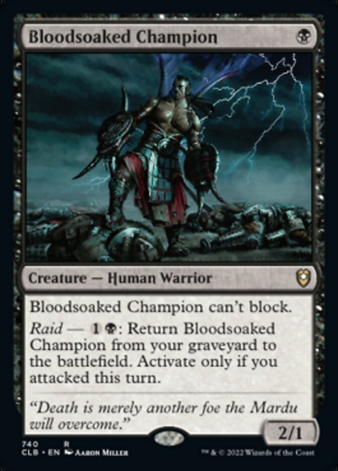 Bloodsoaked Champion [Commander Legends: Battle for Baldur's Gate] MTG Single Magic: The Gathering | Red Claw Gaming