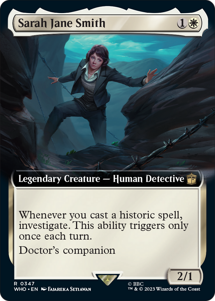 Sarah Jane Smith (Extended Art) [Doctor Who] MTG Single Magic: The Gathering | Red Claw Gaming
