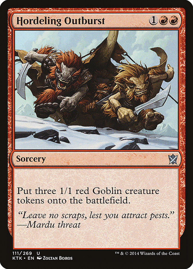 Hordeling Outburst [Khans of Tarkir] MTG Single Magic: The Gathering | Red Claw Gaming