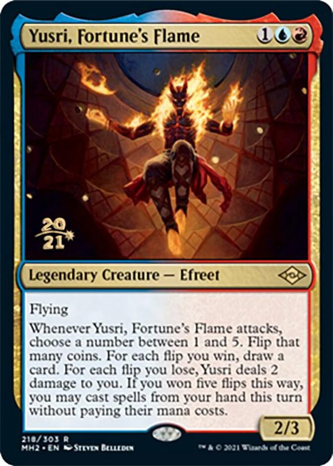 Yusri, Fortune's Flame [Modern Horizons 2 Prerelease Promos] MTG Single Magic: The Gathering | Red Claw Gaming