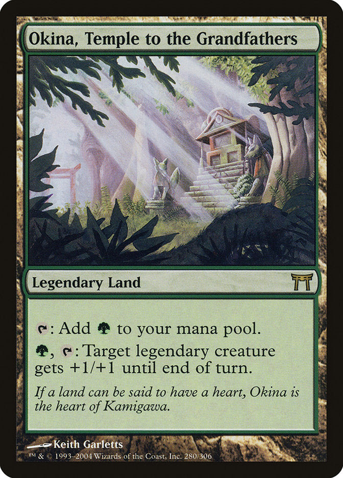 Okina, Temple to the Grandfathers [Champions of Kamigawa] MTG Single Magic: The Gathering | Red Claw Gaming