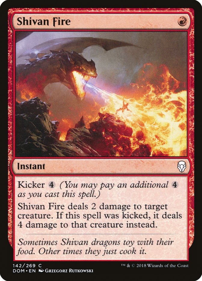 Shivan Fire [Dominaria] MTG Single Magic: The Gathering | Red Claw Gaming