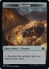 Zombie // Treasure Double-Sided Token [Double Masters 2022 Tokens] MTG Single Magic: The Gathering | Red Claw Gaming