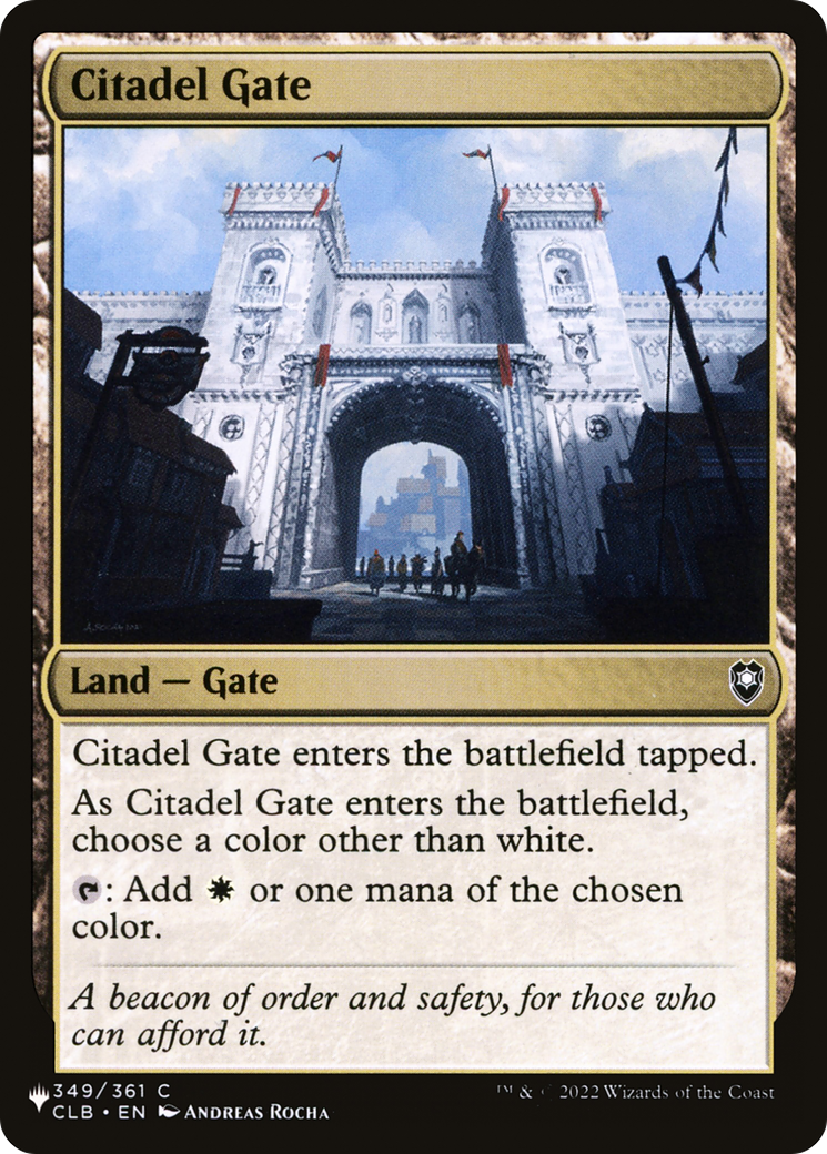 Citadel Gate [The List] MTG Single Magic: The Gathering | Red Claw Gaming
