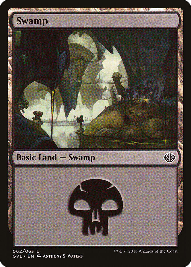 Swamp (62) (Garruk vs. Liliana) [Duel Decks Anthology] MTG Single Magic: The Gathering | Red Claw Gaming
