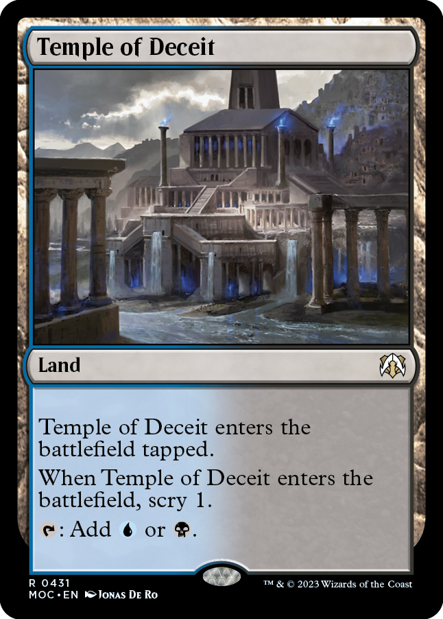 Temple of Deceit [March of the Machine Commander] MTG Single Magic: The Gathering | Red Claw Gaming