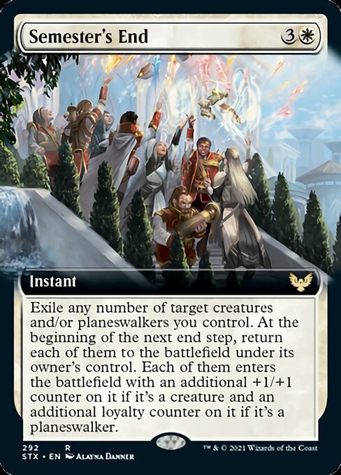 Semester's End (Extended Art) [Strixhaven: School of Mages] MTG Single Magic: The Gathering | Red Claw Gaming