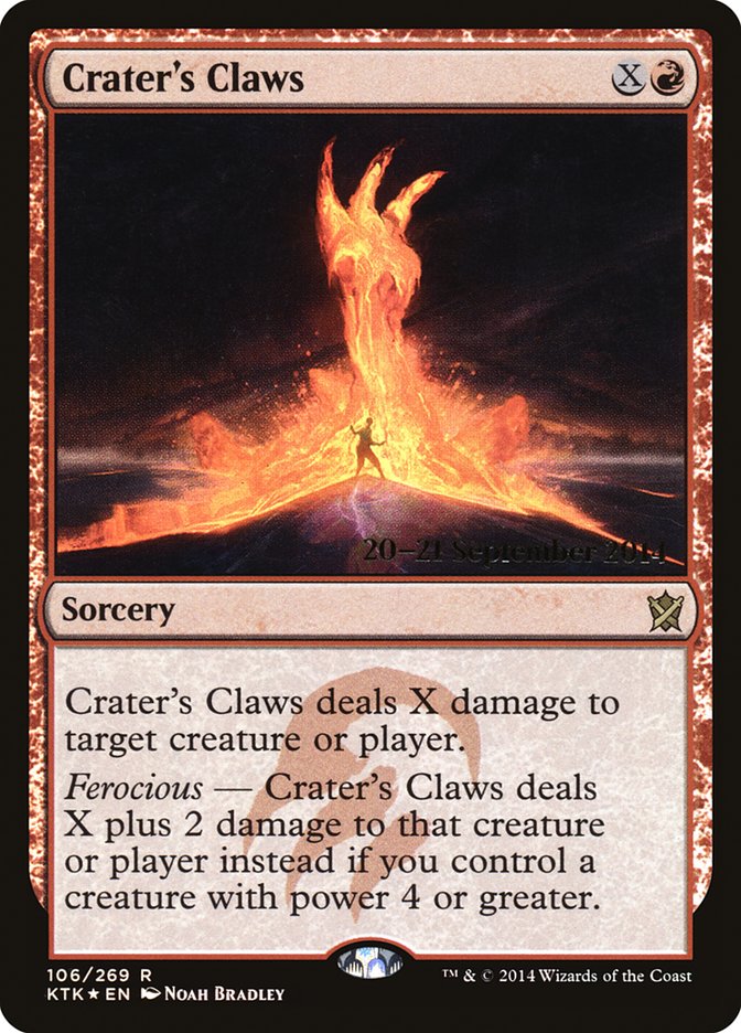 Crater's Claws [Khans of Tarkir Prerelease Promos] MTG Single Magic: The Gathering | Red Claw Gaming