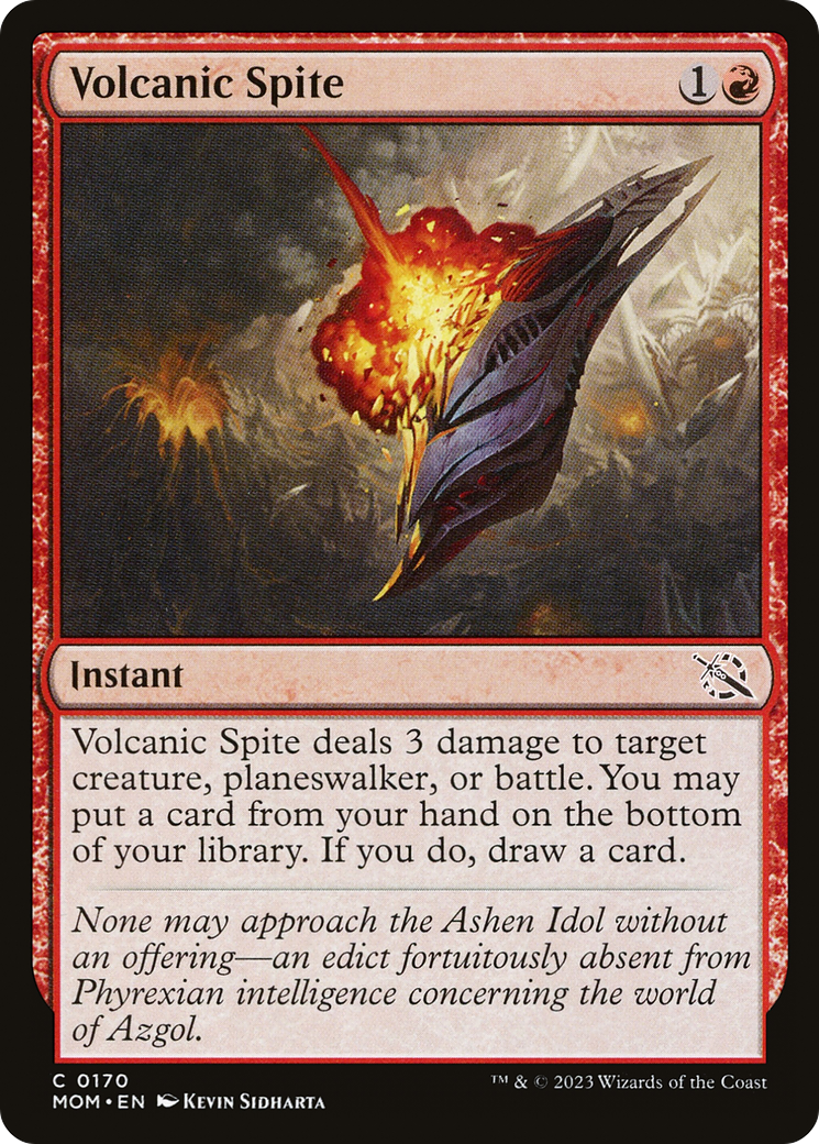 Volcanic Spite [March of the Machine] MTG Single Magic: The Gathering    | Red Claw Gaming