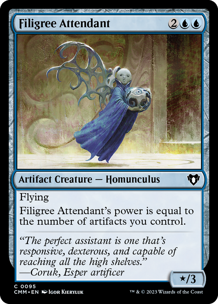 Filigree Attendant [Commander Masters] MTG Single Magic: The Gathering    | Red Claw Gaming