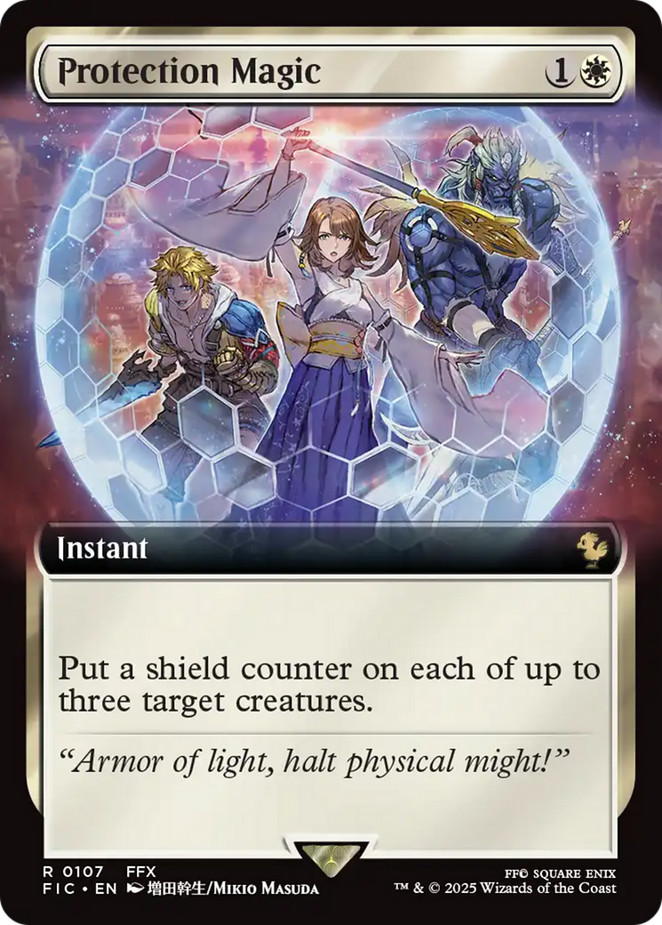 Protection Magic (Extended Art) [FINAL FANTASY Commander] MTG Single Magic: The Gathering | Red Claw Gaming