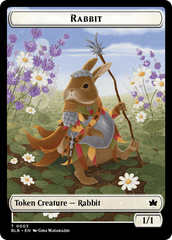 Octopus // Rabbit Double-Sided Token [Bloomburrow Commander Tokens] MTG Single Magic: The Gathering | Red Claw Gaming