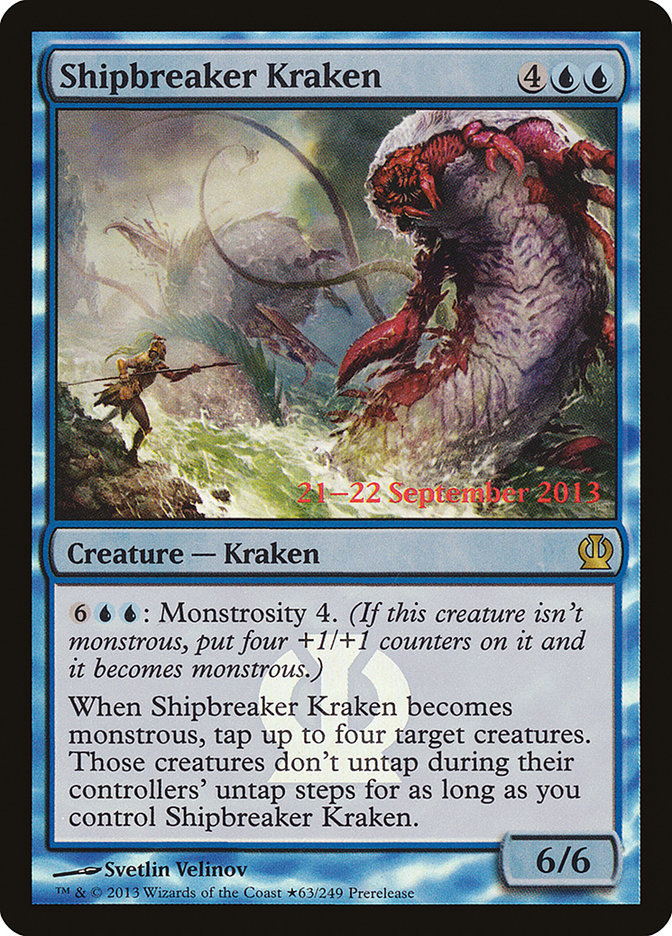 Shipbreaker Kraken [Theros Prerelease Promos] MTG Single Magic: The Gathering | Red Claw Gaming