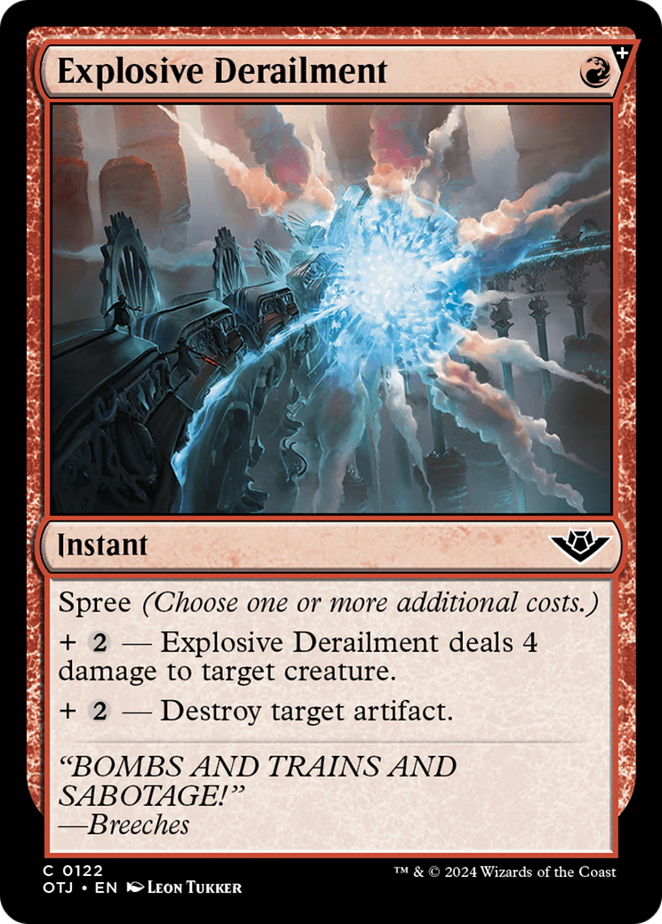 Explosive Derailment [Outlaws of Thunder Junction] MTG Single Magic: The Gathering | Red Claw Gaming
