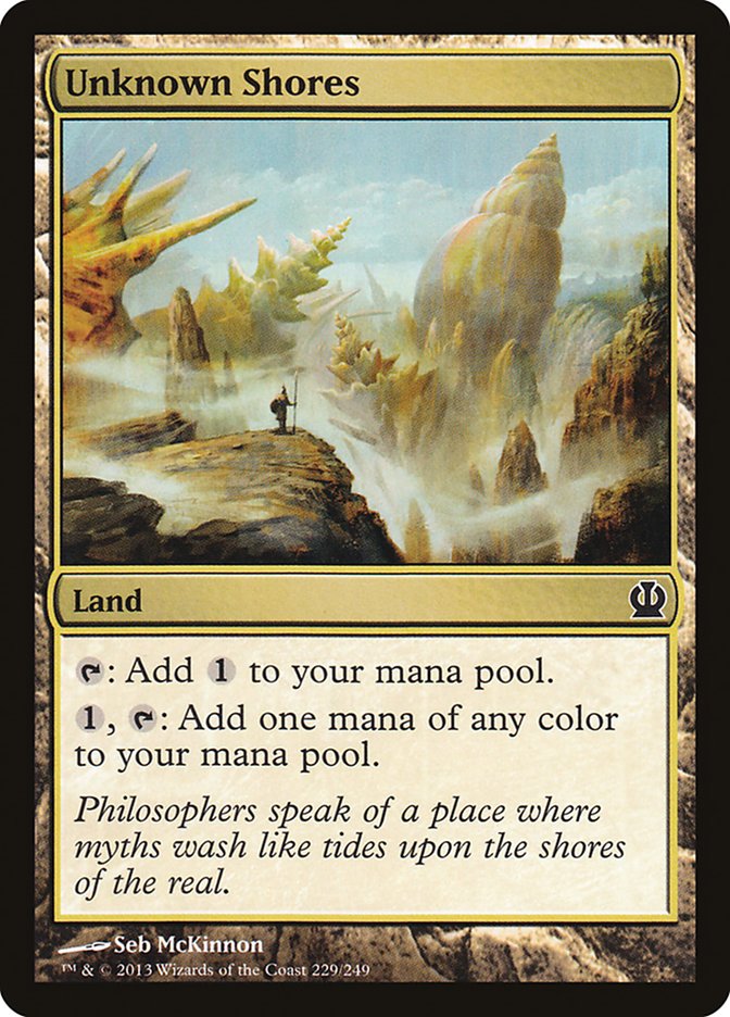 Unknown Shores [Theros] MTG Single Magic: The Gathering | Red Claw Gaming