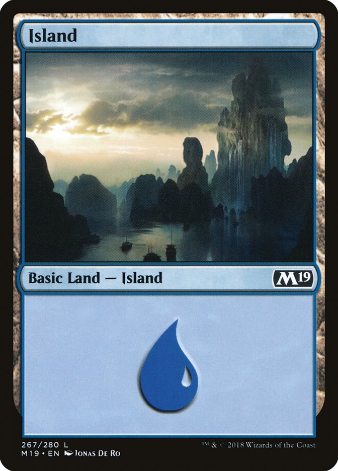Island (267) [Core Set 2019] MTG Single Magic: The Gathering | Red Claw Gaming